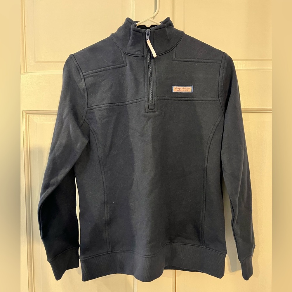 Vineyard Vines Navy Half-Zip Pullover Sweatshirt